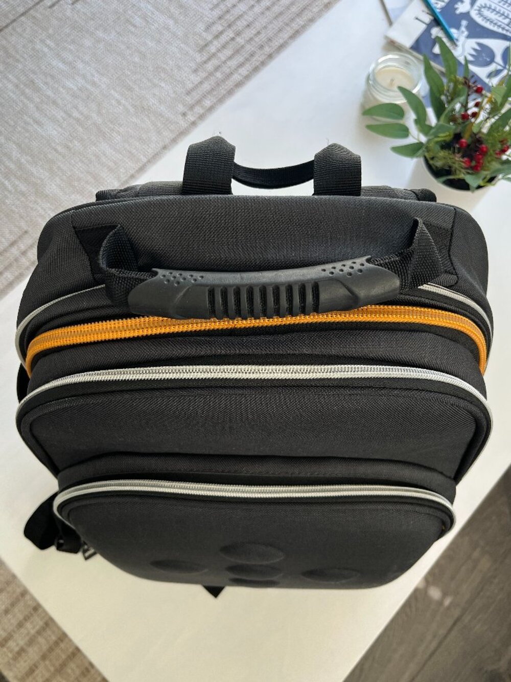 IKEA Family UPPTÄCKA 2-In-1 Detachable Backpack Travel Padded Laptop Bag Gray